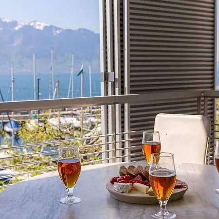 Lakeside Avec Terrasse Et Vue Sur Le Lac Vevey